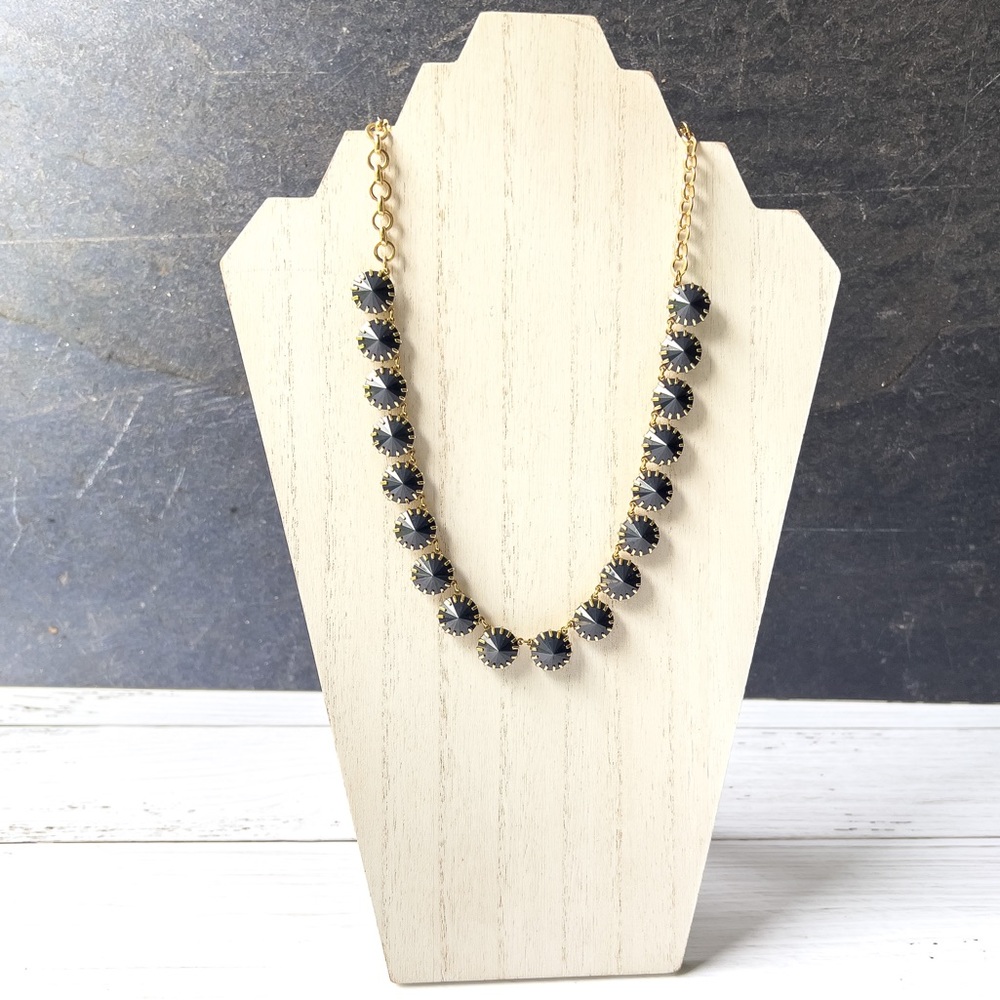 J Crew Blue Venus Flytrap Necklace